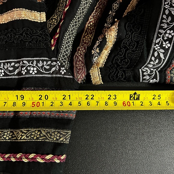 Tantrums Vintage Brocade Striped Button Front Multi Coloured Utility Jacket Sz L - Picture 6 of 8